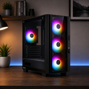 Gaming Ready Assembled Desktop PC Core i5 9th Gen | 16GB RAM | 256GB NVMe SSD + 500GB HDD | 4GB Graphics | Zebronics Gaming Cabinet
